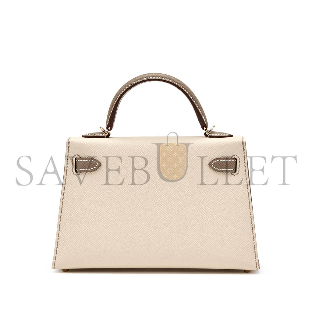 H**mes master epsom mini kelly 20 permabrass hardware (19*12*5.5cm)